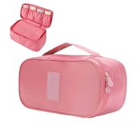 Sac de voyage pour soutien-gorge avec plusieurs compartiments pour organiser les sous-vêtements, la lingerie, les maillots de bain et le rangement des cosmétiques, léger et compact pour un rangement