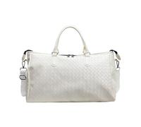 Sac de voyage pour voyage d'affaires, fitness, voyage, grande capacité, sac à bagages, cuir PU, un incontournable pour les amateurs de sport de mode, ecru, Medium, Épaule/Croix/Poitrine