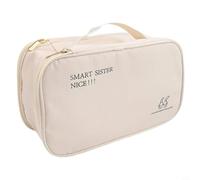 Sac de voyage pratique pour ranger chaussettes, soutiens-gorge et accessoires sans prendre de place supplémentaire dans les bagages (blanc)
