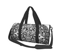 Sac de Voyage Rond Calendrier Maya Fin du Monde Sac de Sport pour Hommes Femmes Sac de Sport Sac de Sport