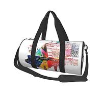 Sac de Voyage Rond coloré Piano Clavier Musique Sac de Sport pour Hommes Femmes Sac polochon Sac de Sport