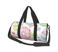 Sac de Voyage Rond Cupcakes Muffins Sucre Sac de Sport pour Hommes Femmes Sac de Sport Sac de Sport