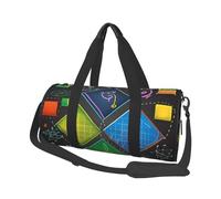 Sac de voyage rond en forme de mouton - Sac de transport durable de grande capacité pour les vacances, la gym, les courts voyages, Quiz mathématiques, Taille unique