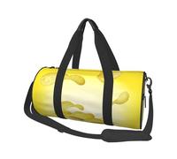 Sac de voyage rond en toile avec imprimé chips de pommes de terre, imperméable et résistant aux déchirures. Sac de voyage pliable pour le w nd