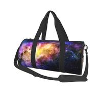 Sac de voyage rond en toile avec imprimé galaxie dans l'univers, imperméable et résistant aux déchirures. Sac de voyage pliable pour le w nd