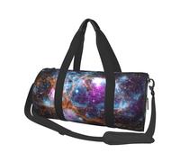 Sac de voyage rond en toile, imperméable et résistant aux déchirures, motif galaxie de l'univers