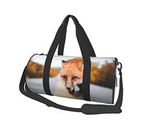 Sac de Voyage Rond Fox on The Road, Sac de Sport pour Hommes et Femmes, Sac de Sport