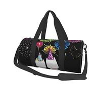 Sac de Voyage Rond Happy New Year, Sac de Sport pour Hommes et Femmes, Sac de Sport