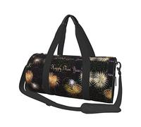 Sac de Voyage Rond Happy New Year, Sac de Sport pour Hommes et Femmes, Sac de Sport