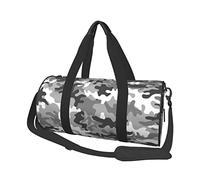 Sac de voyage rond imprimé camouflage numérique, sac fourre-tout de voyage en toile, imperméable et résistant aux déchirures. Sac de voyage pliable pour le week-end