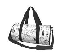 Sac de voyage rond imprimé chimie, sac fourre-tout en toile, imperméable et résistant aux déchirures. Sac de voyage pliable pour le week-end