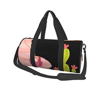 Sac de Voyage Rond Lama Mignon avec Casque Sac de Sport pour Hommes Femmes Sac de Sport Sac de Sport