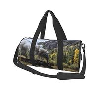 Sac de Voyage Rond Locomotive à Vapeur Train Sac de Sport pour Hommes Femmes Sac polochon Sac de Sport