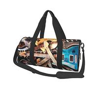 Sac de Voyage Rond Magique Guitare électrique Musique Sac de Sport pour Hommes Femmes Sac polochon Sac de Sport