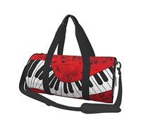 Sac de Voyage Rond Note de Musique Piano Sac de Sport pour Hommes Femmes Sac de Sport Sac de Sport