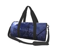 Sac de Voyage Rond Pirate voilier Pleine Lune Sac de Sport pour Hommes Femmes Sac polochon Sac de Sport