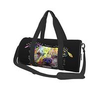Sac de Voyage Rond Pitbull coloré, Sac de Voyage avec Poche intérieure, Sac à Main pour Le Yoga