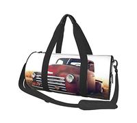 Sac de Voyage Rond Sac de Sport de Camion Rouge pour Hommes Femmes Sac de Sport Sac de Sport