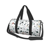 Sac de Voyage Rond Sac de Sport Parttern Blanc pour Hommes Femmes Sac de Sport Sac de Sport
