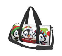 Sac de Voyage Rond Sac de Sport Pingouin de noël pour Hommes Femmes Sac de Sport Sac de Sport
