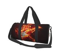Sac de Voyage Rond Sac de Sport Squelette de Guitare pour Hommes Femmes Sac de Sport Sac de Sport