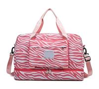 Sac De Voyage Sac à Bagages de Grande Taille, 1 pièce, Sac à Main de Voyage, étanche, Tige de Traction, embarquement, Fitness, séparation sèche et Humide(Pink)