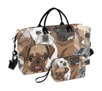 Sac de voyage, sac de sport Angry Dogs avec sac de rangement, sac de week-end, sac de nuit pour homme et femme, voyage, sport, yoga, Multicolore, Taille unique