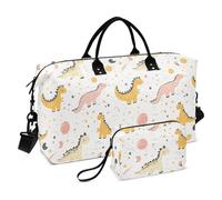 Sac de voyage - Sac de sport avec sangle réglable - Grande capacité, planètes de dinosaures de dessin animé enfantin