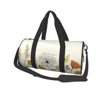 Sac de voyage, sac de sport pliable imprimé Haunted The Mansion pour gym, w nd, w nd, Poule papillon volant parmi les fleurs, One Size, Sac de voyage