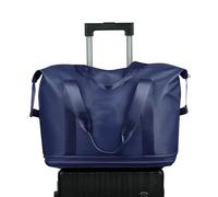 Sac de voyage | Sac de sport portable pour voyage avec roues - Design léger, fournitures de voyage de grande capacité pour week-end, voyage d'affaires, vacances en famille, noir foncé, Refer to