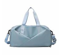 Sac de voyage, sac de sport, sac de sport, sac à bandoulière, sac fourre-tout de nuit avec compartiment à chaussures et poche humide, bleu clair, Taille unique, Bohémien