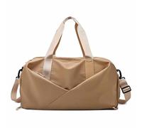 Sac de voyage, sac de sport, sac de sport, sac à bandoulière, sac fourre-tout de nuit avec compartiment à chaussures et poche humide, marron, Taille unique, Bohémien