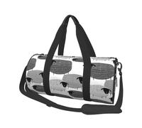 Sac de Voyage, Sac de Sport, Sac fourre-Tout de Voyage, Sac de Nuit, Sac de Week-End de Sport pour la Natation, Le Yoga,Moutons drôles sur Fond Gris