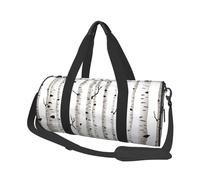Sac de Voyage, Sac de Sport, Sac fourre-Tout de Voyage, Sac de Nuit, Sac de Week-End de Sport pour la Natation, Le Yoga,Imprimer Bouleau