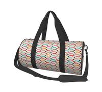 Sac de Voyage, Sac de Sport, Sac fourre-Tout de Voyage, Sac de Nuit, Sac de Week-End de Sport pour la Natation, Le Yoga,Illustration de Teckel de Chiens de Saucisse Vintage