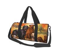Sac de Voyage, Sac de Sport, Sac fourre-Tout de Voyage, Sac de Nuit, Sac de Week-End de Sport pour la Natation, Le Yoga,Remerciement du Chien Golden Retriever du Laboratoire du Labrador d'automne