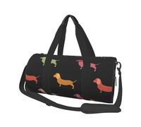 Sac de Voyage, Sac de Sport, Sac fourre-Tout de Voyage, Sac de Nuit, Sac de Week-End de Sport pour la Natation, Le Yoga,Chiens Teckel Mignons