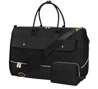 Sac de Voyage Sac De Voyage avec Compartiment À Chaussures, Nuit Trousse Toilette Bagage Cabine(B)