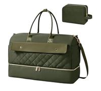 Sac de Voyage Sac De Voyage avec Compartiment À Chaussures, Nuit Trousse Toilette Bagage Cabine(E)