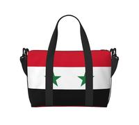 Sac de voyage, sac de voyage, sac fourre-tout, sac de sport, sac de sport pour homme et femme, motif drapeau de la République arabe syrienne
