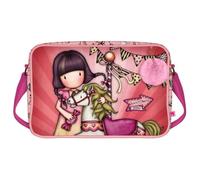 SANTORO- Gorjuss Sac de Voyage Fairground Carrousel 35 x 26,5 x 10,5 cm, 1133GJ01, Rose