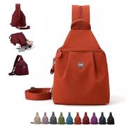 Sac de Voyage Sécurisé 3-en-1, Sac à Dos Convertible étanche et Sac Bandoulière pour le Quotidien, Salle de Sport & Voyages Urbains, Grande Capacité(Orange)