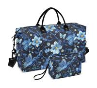 Sac de voyage surdimensionné Surréalisme Fairies bleu électrique avec trousse de toilette pour voyages d'affaires bolsas para