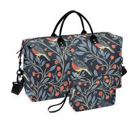 Sac de voyage surdimensionné William Morris motif oiseau bleu foncé sac de voyage week-end voyage sac de nuit sac de voyage sac de voyage sac de voyage sac de voyage sac de voyage sac de voyage sac de