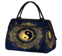 Sac de voyage Tai Chi Yin Yang pour femmes, hommes, enfants, garçons, filles, week-end, sac fourre-tout de 24 L, sac fourre-tout pour sport, gym, yoga, couleur, Big, Organiseur de sac