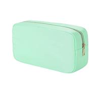 Sac de voyage tendance simple couleur bonbon couleur unie grande capacité portable en nylon organisateur technique de voyage (vert menthe, taille unique)