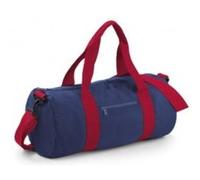 BagBase Bg140fncr Sac tonneau Original Unisexe, Bleu Marine/Rouge Classique, M