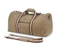 Quadra Sac de voyage QD613 toile look usé style vintage Beige Sahara
