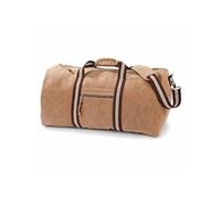 Sac de voyage toile look usé style vintage - BEIGE SAHARA - QD613 Beige