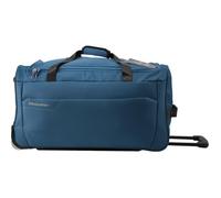 METZELDER Sac DE Voyage Trolley à roulettes Runner Valise Souple Tendance Garantie 1 an (Bleu (Blue), Taille Moyenne (soute)_63x32x34cm_63L_2,5kg)
